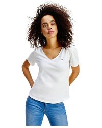 Tommy Hilfiger - Tjw Slim Jersey Scollo a V T-Shirt - Lyst