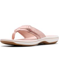 Clarks - Breeze Sea Teenslippers Voor - Lyst