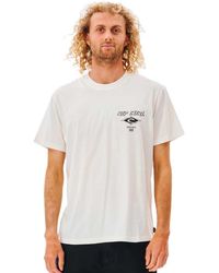 Rip Curl - Fade Out Icon T-shirt Bone - Lyst