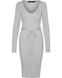 Vero Moda - Female Strickkleid VMSABA Midikleid - Lyst