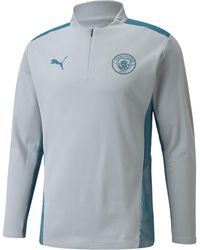 PUMA - Man City Training Quarter-zip Football Top Shirt - Lyst