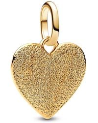 PANDORA - Me And Moments 14kt Verguld Sterling Zilveren Hart Medaillon Hanger 2 X 14,4 X 14,3 Mm Geen Edelsteen 763824c00 - Lyst