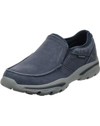 Skechers Canvas Relaxed Fit-creston-moseco Moccasin, Taupe, 10 M Us for Men  - Save 66% - Lyst