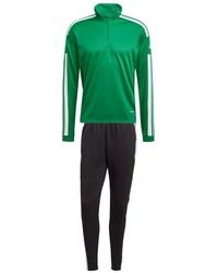adidas - Trainingsanzug Half Zip Squadra 21 Team Green/White XL - Lyst