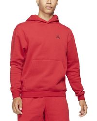 Nike - J Ess Flc Po Hooded Sweatshirt - Lyst