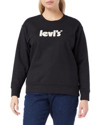 Levi's - Plus Size Graphic Standard Crew Sweatshirt Seasonal Pos - Lyst
