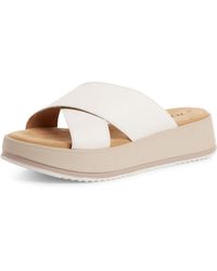 S.oliver - Pantolette mit Kreuzbandage und bequemem Keilabsatz 5-27262-44 - Lyst