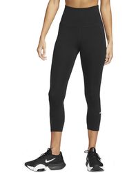Nike - One High-rise Cropped leggings Polyester - Lyst