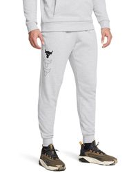 Under Armour - Project Rock Rival Fleece Joggers, - Lyst