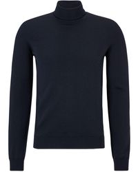 BOSS by HUGO BOSS - Regular-fit Rollneck Sweater In Wool - Lyst