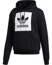 Adidas Solid Hood Men S Sweatshirt In Black For Men Lyst