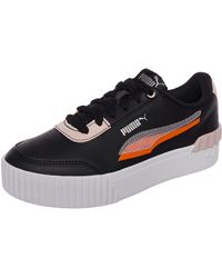 PUMA Leather Carina Lift Shadow Sneaker in White - Save 9% - Lyst