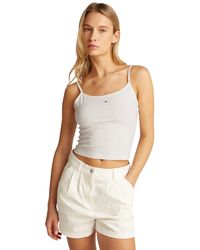 Tommy Hilfiger - Donna Canotte Confezione da 2 Essential Strap Top Elasticizzate - Lyst