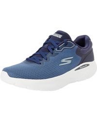 Skechers - , Ancoraggio Go Run Lite Uomo, Tessuto Sintetico Blu Navy, 39.5 EU - Lyst