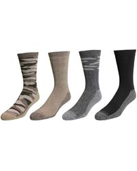 Columbia - S 4 Pack Moisture Control Cotton Blend Ribbed Crew Mi-chaussettes Socks - Lyst