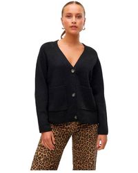 Vero Moda - Strickjacke VMBOOM LS V-NECK BUTTON CARDIGAN GA NOOS - Lyst