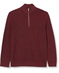 Tom Tailor - 1038315 Strukturierter Strick-Pullover mit Troyer-Kragen - Lyst