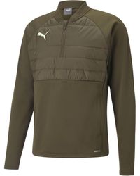 PUMA - Teamsport Textil - Sweatshirts individualLIGA Hybrid Sweatshirt Gruen - Lyst