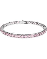 Swarovski - Bracelet Matrix Tennis Orné de Cristaux Incolores - Lyst