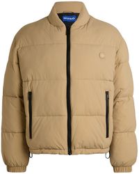 HUGO - Wasserabweisende Regular-Fit Jacke Mit Logo-Badge - Lyst
