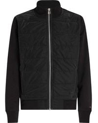 Tommy Hilfiger - Sweatshirt mit Reißverschluss Mix Media Zip Thru Stand Stehkragen - Lyst