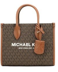 Michael Kors - Mirella Logo Tote Crossbody Bag taglia Small - Lyst