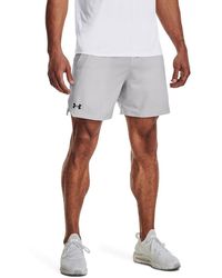 Under Armour - S Vanish Woven 6in Shorts Halo Grey/black M - Lyst