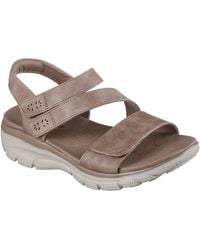 Skechers - Easy Going Sandali Da Donna Color Taupe - EUR 39 - Lyst