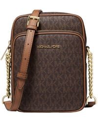 Michael Kors - Jet Set Travel Medium Logo Crossbody Bag - Lyst