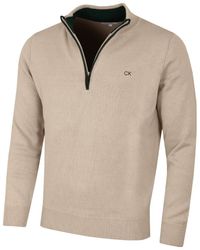 Calvin Klein - Pull de Golf CK Golf 2023 1/2 Zip pour – Latte – - Lyst