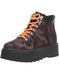 steve madden azure combat boot