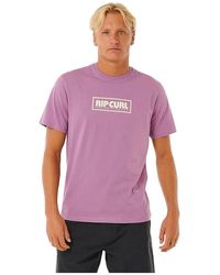 Rip Curl - Big Mumma Icon Short Sleeve T-shirt M Purple - Lyst
