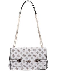 Guess - Loralee Convertible Xbody Flap White Logo - Lyst