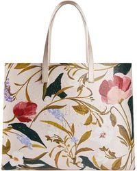 Ted Baker - Florish Floral Printed Extra Large Icon Bag lt - Pink - Lyst