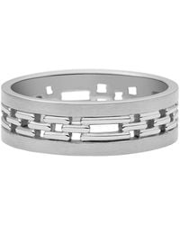 Fossil - Bague Acier Inoxydable 32021950 - Lyst