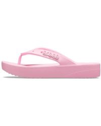 Crocs™ - Classic Platform Flip Flamingo Size 8 Uk - Lyst