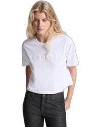 Michael Kors - T-shirt oversize da donna con strass - Lyst