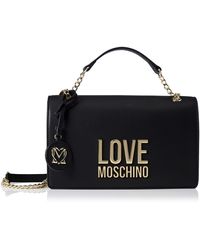 Love Moschino - , BORSA A SPALLA Donna, Nero, Media - Lyst
