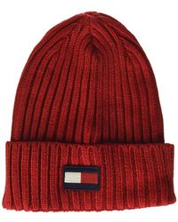 Tommy Hilfiger - Ribbed Cuff Beanie Hat - Lyst
