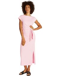 Tommy Hilfiger - Kleid Knot Midi mit U-Boot-Ausschnitt - Lyst