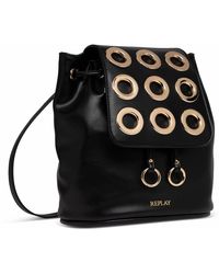 Replay - Women's Backpack With Hole Details - Lyst