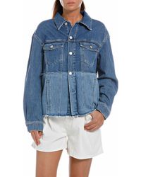 Replay - Jeansjacke aus nachhaltiger Baumwolle - Lyst