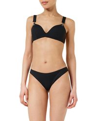 Emporio Armani - Swimwear Ribbed Lycra Triangle Brazilian Bikini Set - Lyst