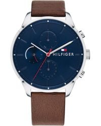 Tommy Hilfiger - Reloj Analógico de Cuarzo multifunción para hombre con Correa en Acero Inoxidable - Lyst