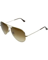 Ray-Ban - Rb3025 Aviator Large Metal Sunglasses, Gold/grey Gradient, 62 Mm - Lyst