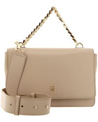 Tommy Hilfiger - Th Refined Shoulder Bag M White Clay - Lyst