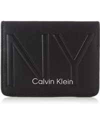 Calvin Klein Shaped Cc Holder - Negro