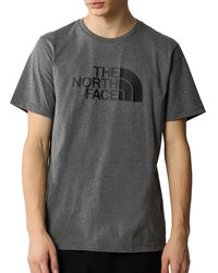 The North Face - NF0A87N5DYY1 M S/S Easy Tee TNF T-Shirt Uomo Medium Grey Heather Taglia L - Lyst