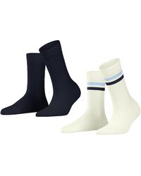Esprit - Socken Tennis Stripe 2-Pack W SO Baumwolle einfarbig 2 Paar - Lyst