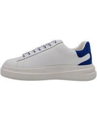 Guess - Scarpe Uomo Sneaker Elba carryover in Pelle White/Blu US24GU10 FMPVIBSUE12 41 - Lyst